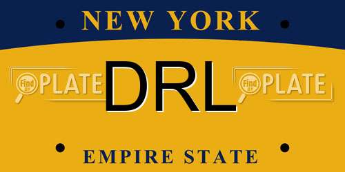DRL New York License Plate