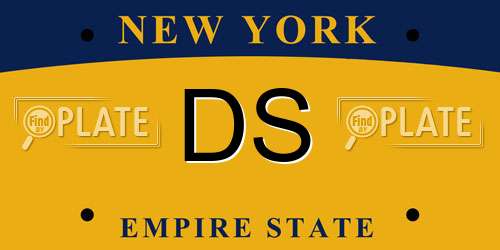 DS New York License Plate