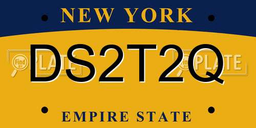 DS2T2Q New York License Plate