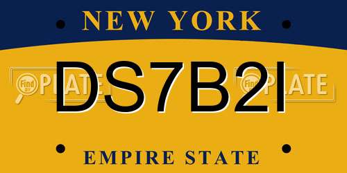 DS7B2I New York License Plate