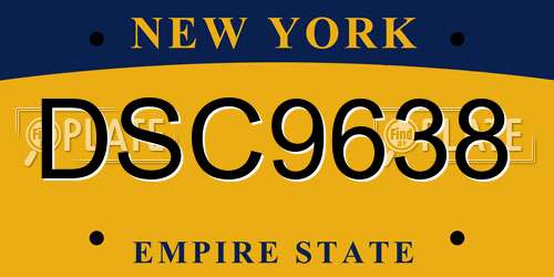 DSC9638 New York License Plate