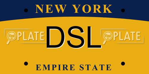 DSL New York License Plate