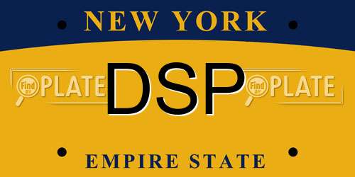 DSP New York License Plate