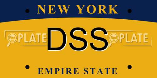 DSS New York License Plate