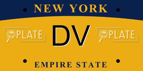 DV New York License Plate