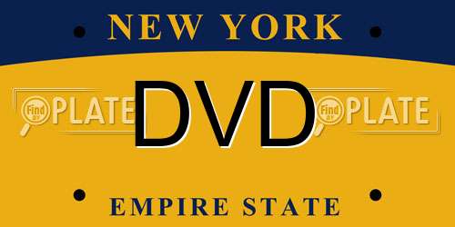 DVD New York License Plate
