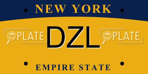 DZL New York License Plate