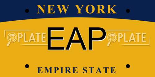 EAP New York License Plate