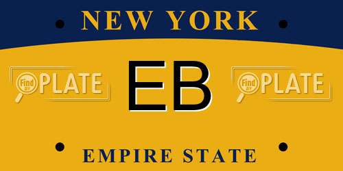 EB New York License Plate