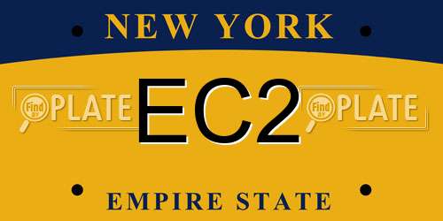 EC2 New York License Plate
