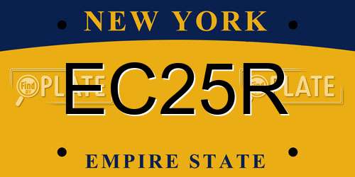 EC25R New York License Plate