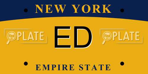 ED New York License Plate