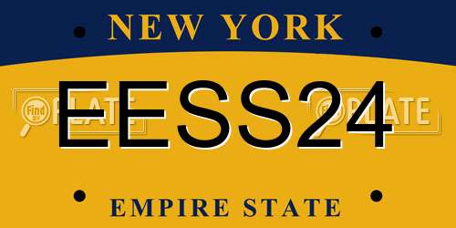 EESS24 New York License Plate