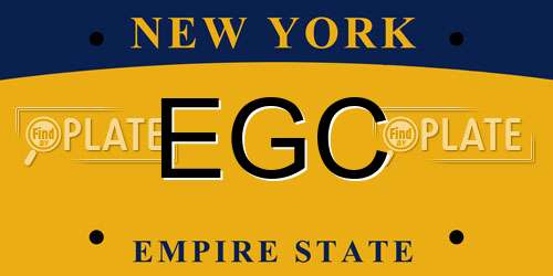 EGC New York License Plate