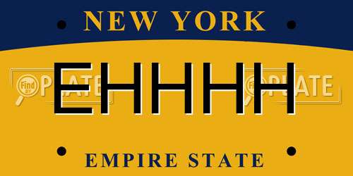EHHHH New York License Plate