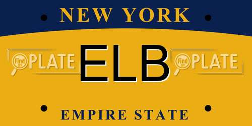 ELB New York License Plate