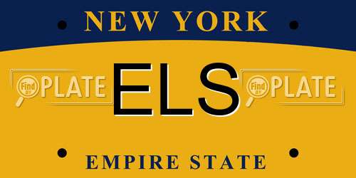 ELS New York License Plate