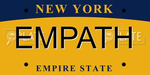 EMPATH New York License Plate