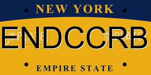 ENDCCRB New York License Plate