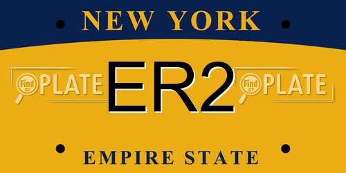 ER2 New York License Plate