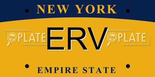 ERV New York License Plate