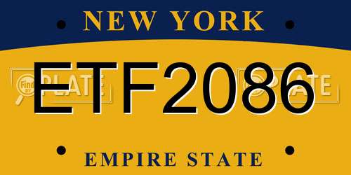 ETF2086 New York License Plate