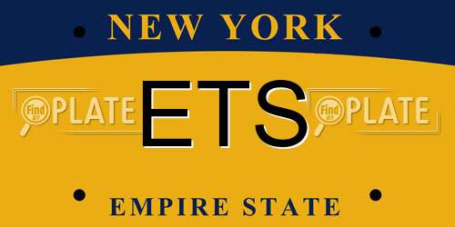 ETS New York License Plate