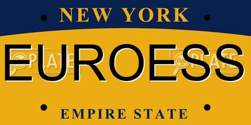 EUROESS New York License Plate
