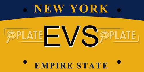 EVS New York License Plate