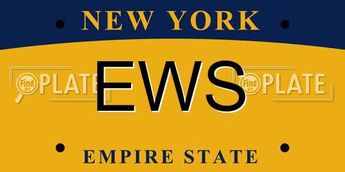 EWS New York License Plate