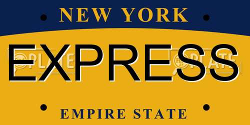 EXPRESS New York License Plate