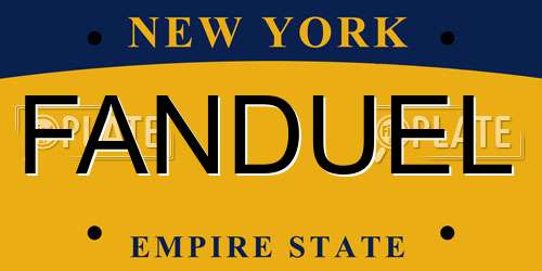 FANDUEL New York License Plate