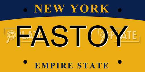 FASTOY New York License Plate
