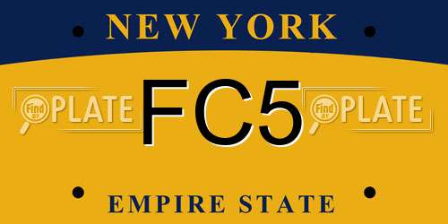 FC5 New York License Plate
