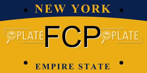 FCP New York License Plate