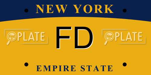 FD New York License Plate