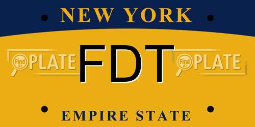 FDT New York License Plate