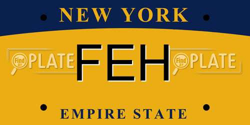 FEH New York License Plate