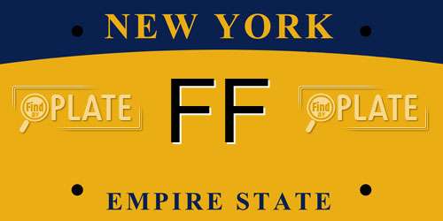 FF New York License Plate