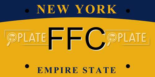 FFC New York License Plate