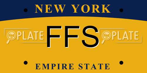FFS New York License Plate