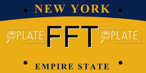 FFT New York License Plate