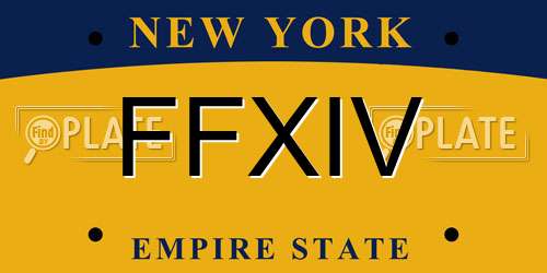 FFXIV New York License Plate