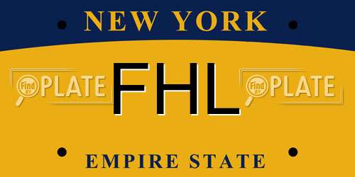FHL New York License Plate