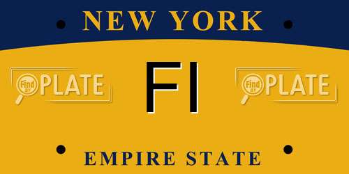 FI New York License Plate
