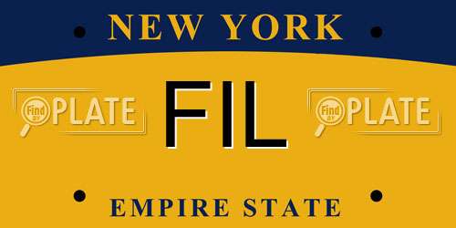 FIL New York License Plate