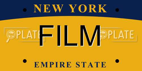 FILM New York License Plate