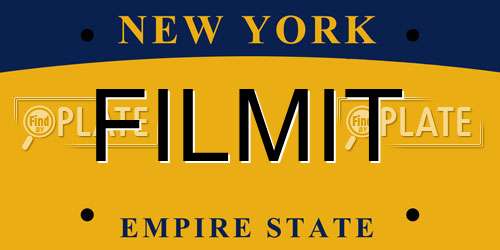 FILMIT New York License Plate