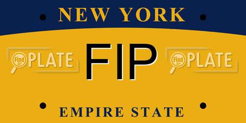 FIP New York License Plate