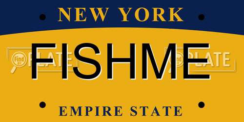 FISHME New York License Plate